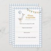 Eén domme gans tijdcapsule berichtkaart kaart (Voorkant / Achterkant)