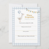 Eén domme gans tijdcapsule berichtkaart kaart (Voorkant)