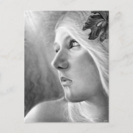 Een donker onderliggend Zeemeermin-Briefkaart Briefkaart