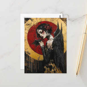 Een donkere engel briefkaart