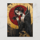 Een donkere engel briefkaart (Voorkant)