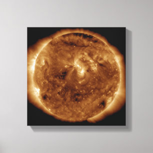 Een donkere vlot in de zonneatmosfeer canvas afdruk