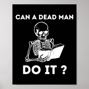 Een dood Man doet het skelet Halloween Gedragsanal Poster