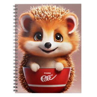 Een door egel geïnspireerd boek Hoesje Notitieboek
