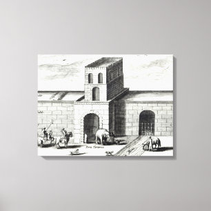 Een doorgang in de Grote Muur Canvas Afdruk