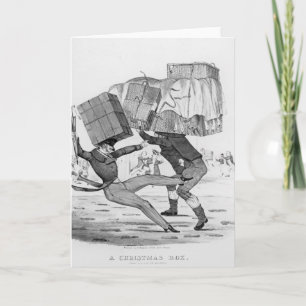 Een doos van Kerstmis, 1836 Feestdagen Kaart