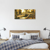Een dorp canvas afdruk (Insitu (Slaapkamer))