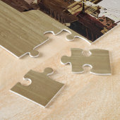 Een dorp in de middeleeuwen legpuzzel (Zijkant)