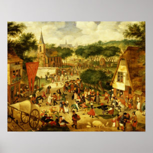 Een dorpsbeurs poster
