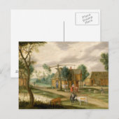 Een dorpslandschap briefkaart (Voorkant / Achterkant)