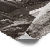 Een dorpsmid die een paard laat zien poster (Hoek)
