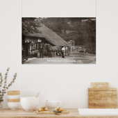 Een dorpsmid die een paard laat zien poster (Keuken)