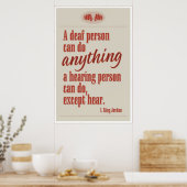 Een dove kan alles doen... poster (Keuken)