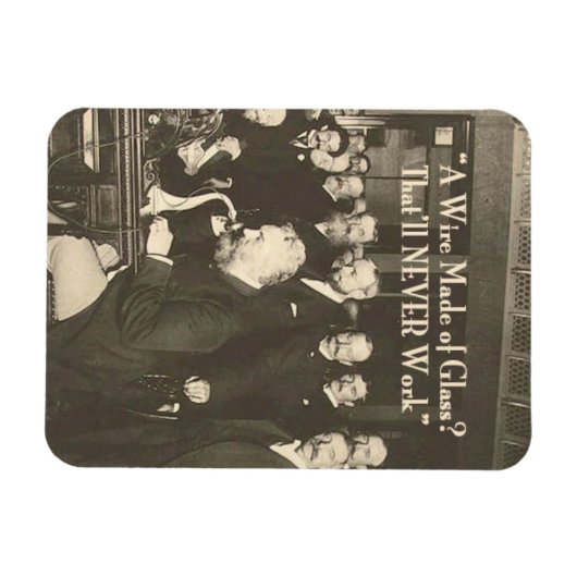 Een draad gemaakt van Glass Humoureus Tech Magneet (Horizontaal)