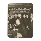 Een draad gemaakt van Glass Humoureus Tech Magneet (Verticaal)