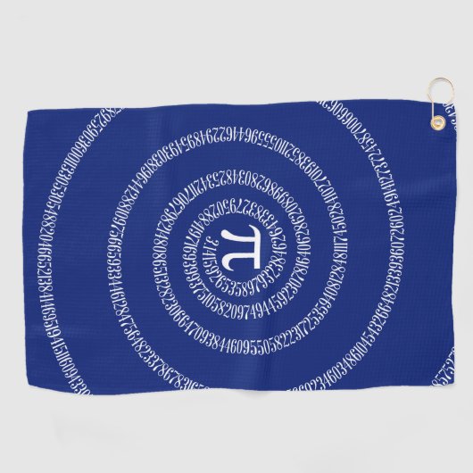 Een draai van pi-afbeelding op een golfhanddoek (Horizontaal)