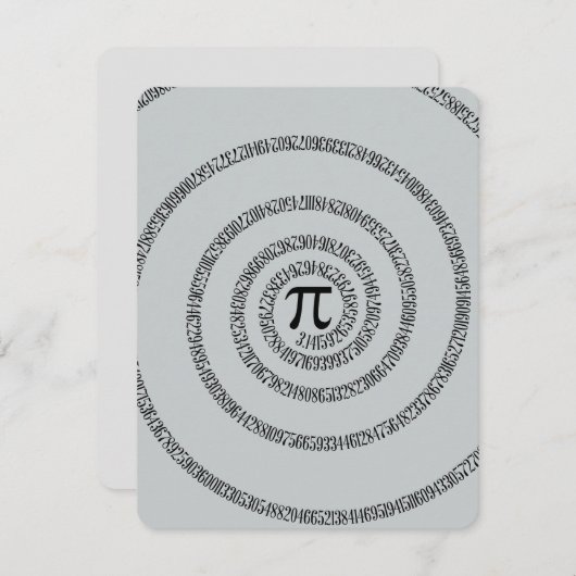 Een Draai van Pi klikt aanpast om Grijze Kleur te  (Voorkant / Achterkant)