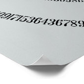 Een Draai van Pi klikt aanpast om Grijze Kleur te  Poster (Hoek)