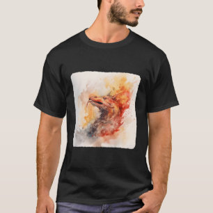 Een draak die vuur ademt die draak in m ademt t-shirt
