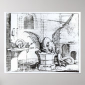 Een draak in een workshop poster (Voorkant)