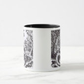 Een draak in het bos mok (Midden)