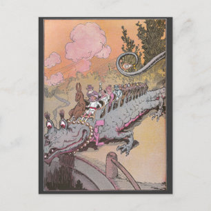 Een dragon  Oz-illustratie uitlijnen Briefkaart
