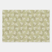 Een driehoek en een Abstracte vorm inpakpapier vel (Voorkant)