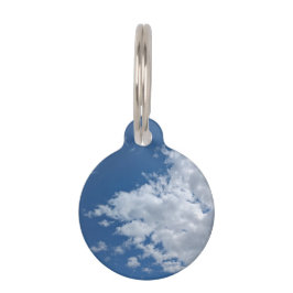 Een driehoek van wolken huisdierpenning