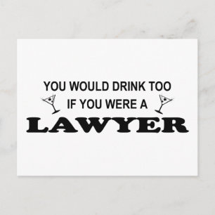 Een Drink nodig - Advocate Briefkaart