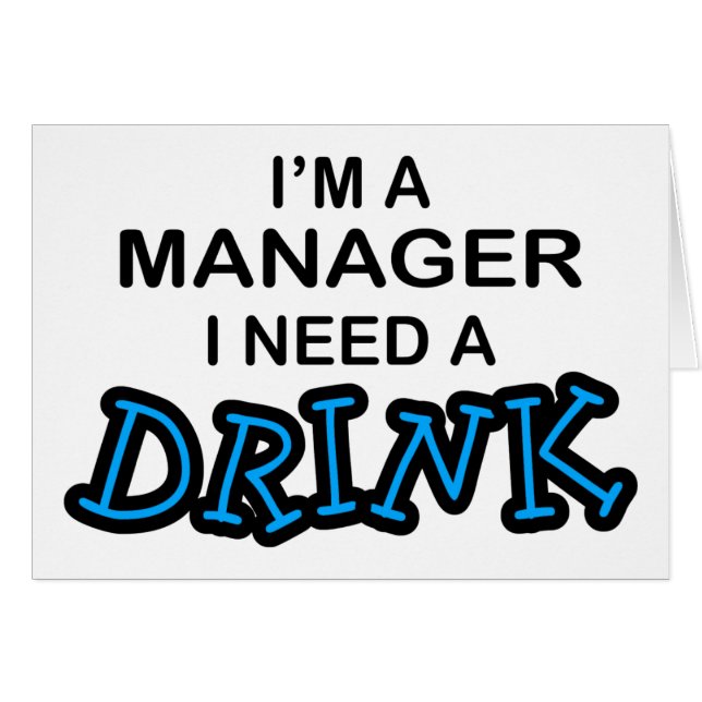 Een Drink nodig - Manager (Voorkant Horizontaal)
