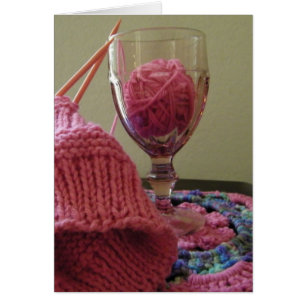 Een Drink van roze garen
