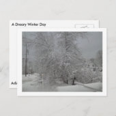 Een droeve winterdag briefkaart (Voorkant / Achterkant)