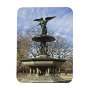 Een droge winter Bethesdafontein in Central Park Magneet