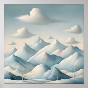 Een dromerig winterwonderland poster