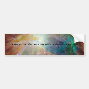 Een droom in mijn ogen bumpersticker