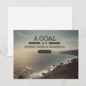 Een droom met een deadline briefkaart (Voorkant / Achterkant)