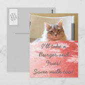 Een droom van een kat! briefkaart (Voorkant / Achterkant)