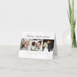 Een droom van een zomernacht, opgevouwen dank je w bedankkaart