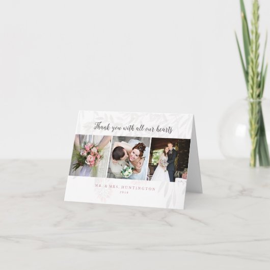 Een droom van een zomernacht, opgevouwen dank je w bedankkaart (Voorkant)