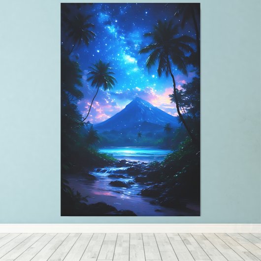 Een droom van Nusantara Canvas Afdruk (Insitu (Houten vloer))