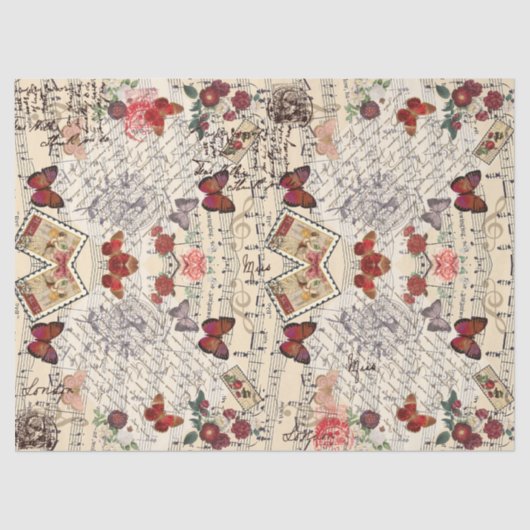 Een droom van Red Butterfly Tissuepapier (Voorkant)