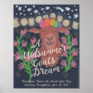 Een droombeeld van een geit in de midzomer (11 x 1 poster