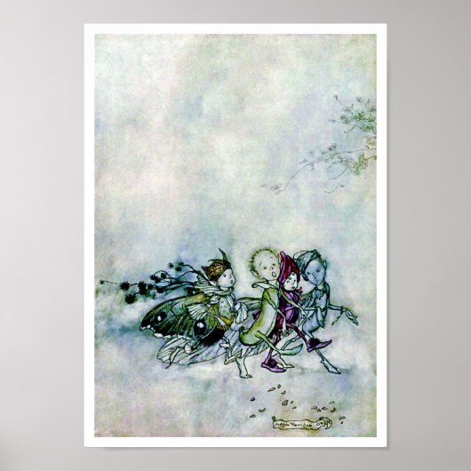 Een droomfeeën van de midzomernacht poster (Voorkant)