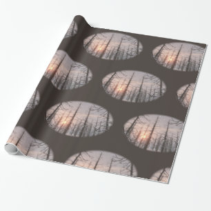 Een droomkerstwrapppapier van de Winternacht Cadeaupapier