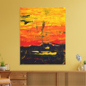 Een druppel hoop canvas afdruk (Insitu (Woonkamer))