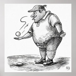 Een druppel nemen - Golf Art Print