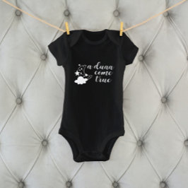 Een Duaa Come True Muslim Baby Zwart Bodysuit