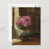 Een dubbelroze azalea | Jessica Hayllar Briefkaart (Voorkant / Achterkant)