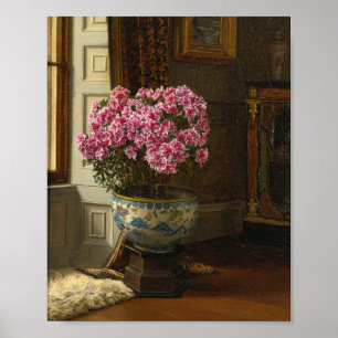 Een dubbelroze azalea Jessica Hayllar Poster