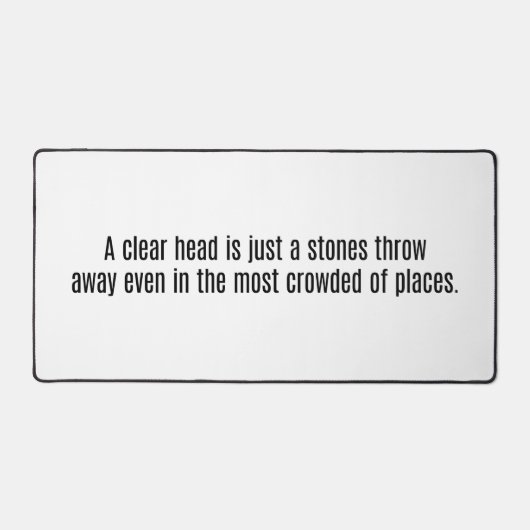 Een duidelijke hoofdbureaumat bureaumat (Voorkant)